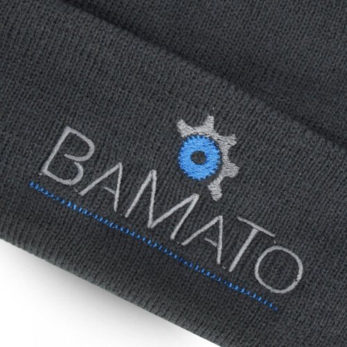Pletená čepice BAMATO s logem "BAMATO"
